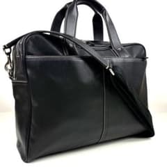 極美品✨コーチ 2way ビジネスバッグ F70094 ブラック オールレザー