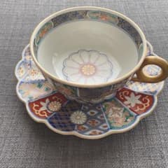 奇玉宝鼎之珍 大聖寺伊万里 金襴手 カップ&ソーサー 古伊万里 - メルカリ