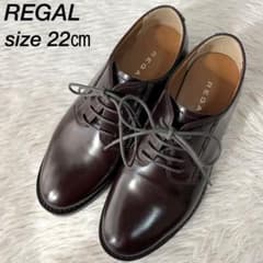 極美品】リーガル W861 レザー プレーントゥ ポストマンシューズ 22