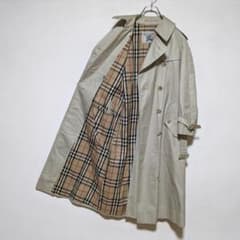 美品 80～90s バーバリー トレンチコート レディース 白タグ ベージュ