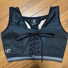 N7 スポーツブラ ブラック 試着のみ - メルカリ