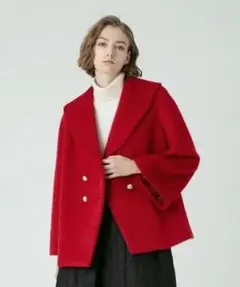 2026年最新】Loulou Willoughby カラー：レッド系 ピーコート・ウール