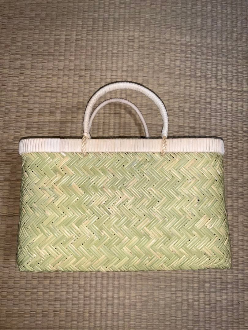 鳥越竹細工 市場かご エコバッグ　中サイズ　特選　ラスト1個 鳥越竹細工 市場かご 中サイズ 特選 - メルカリ