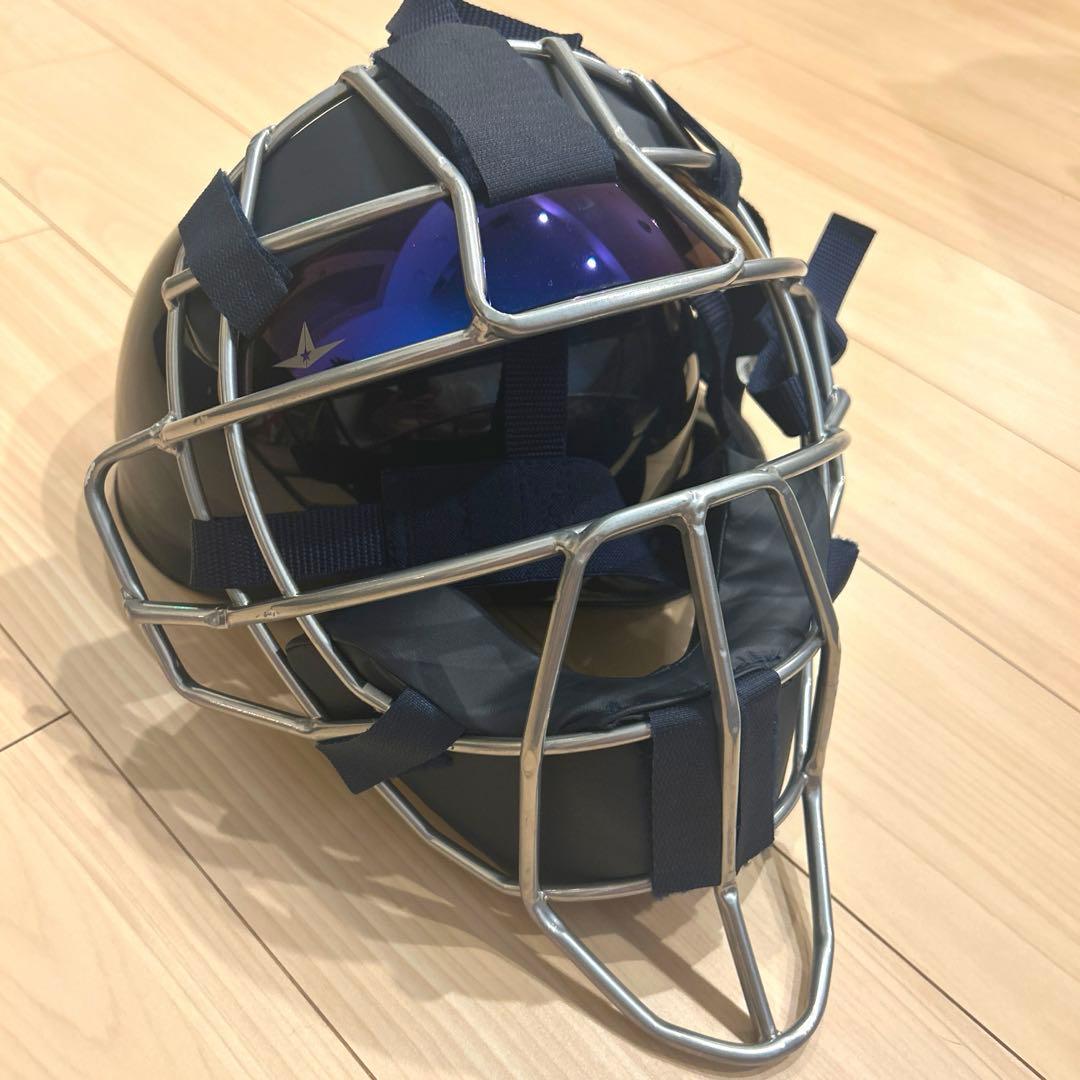 オールスター　硬式捕手用マスク：FM40ST　中空鋼　ネイビー ソフトボール】キャッチャーマスク：FM40ST 中空鋼 ネイビー