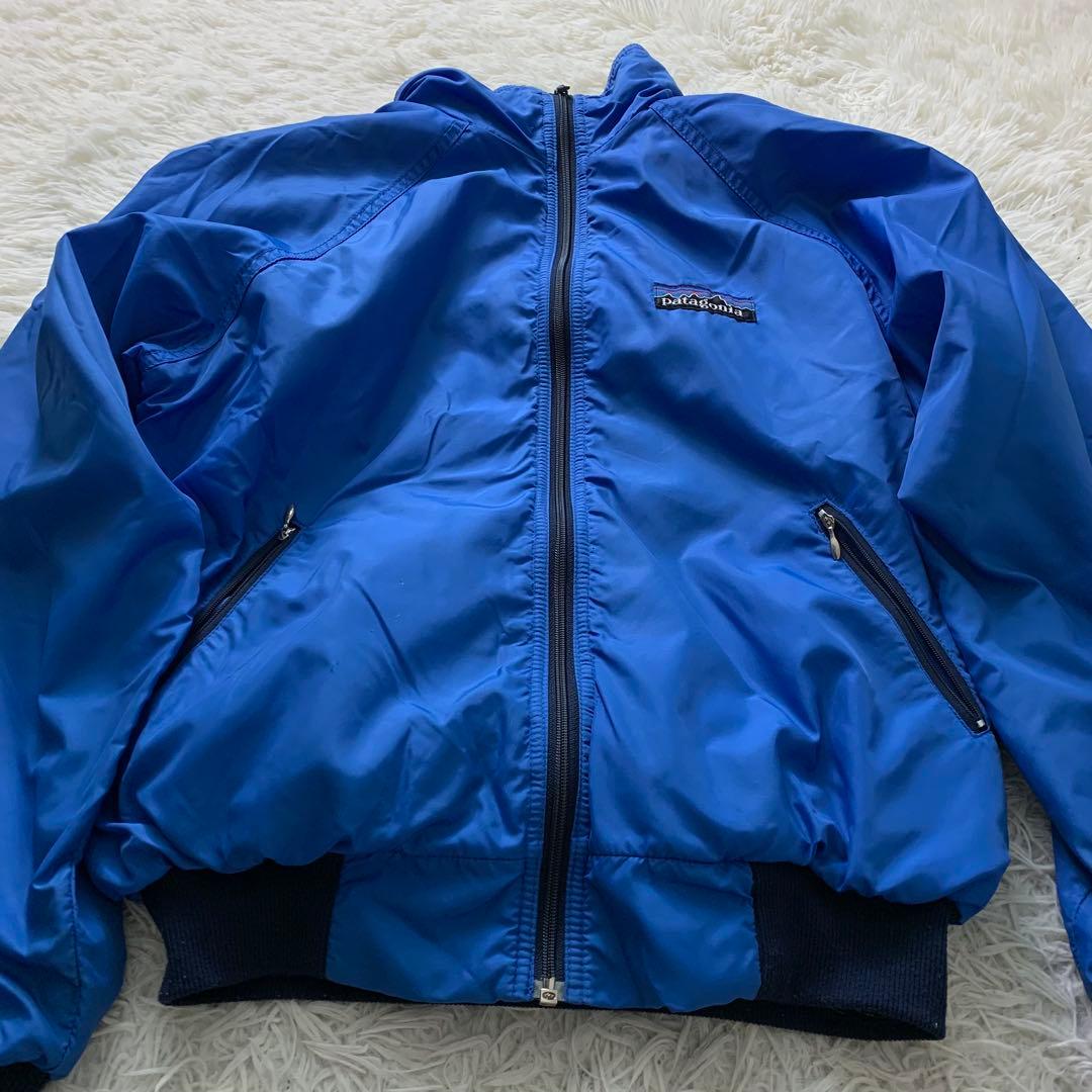 希少□パタゴニア 80s デカタグ シェルドシンチラ ジャケット ブルー