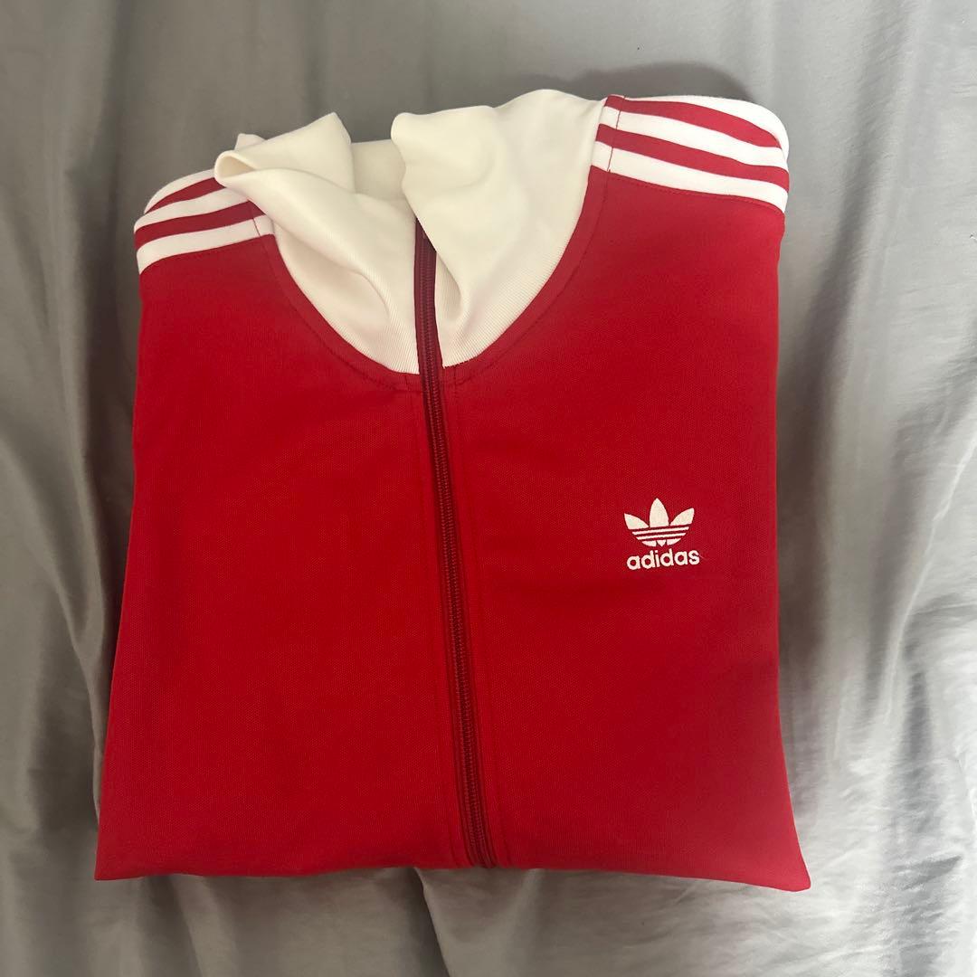 adidas ジャージ A/XL レッド/ホワイト adidas バイカラー 赤 白 XL Red White レッド ホワイト ヴィンテージ