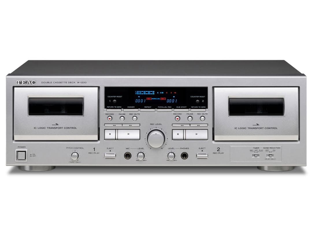 未使用 TEAC W-1200 カセットデッキ 動作確認済 TEAC W-1200 ダブルカセットデッキ | 録音機器（各種レコーダー