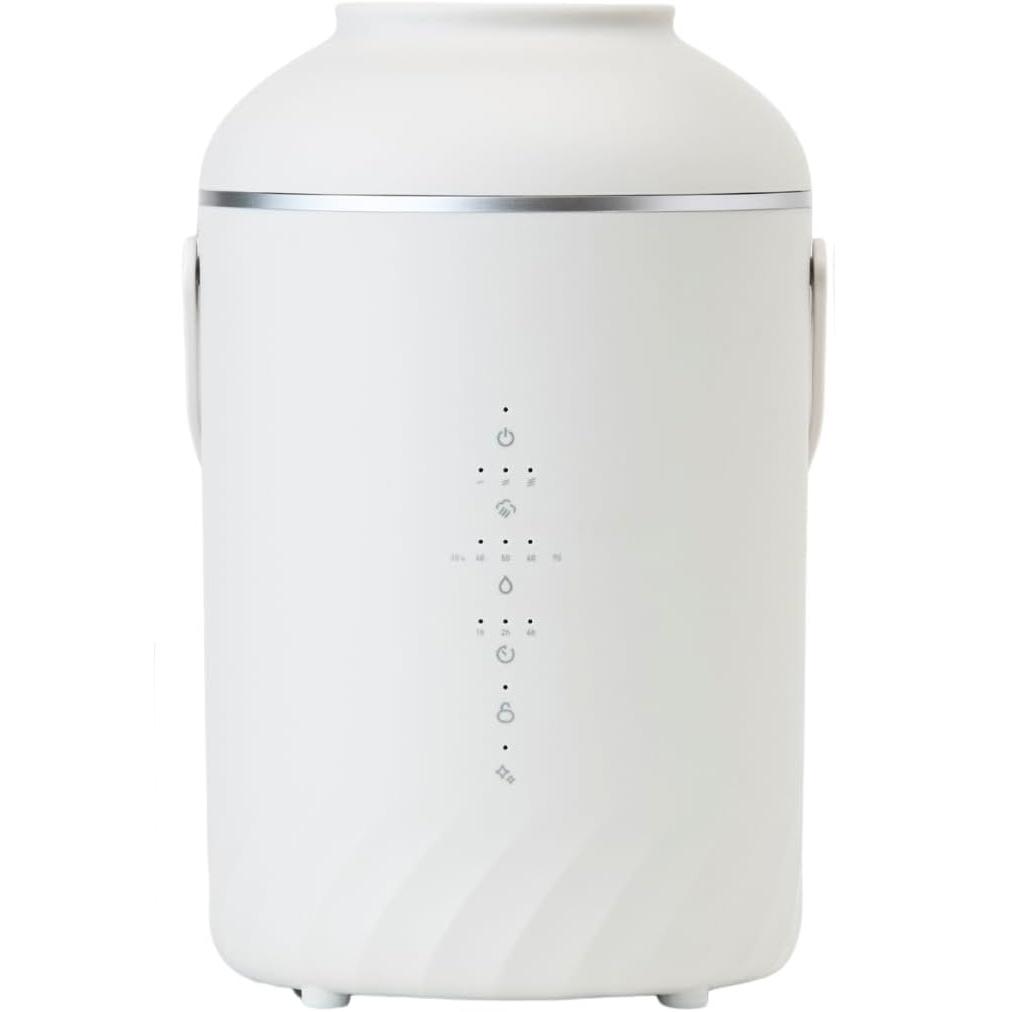 cocono airy fog 加湿器 スチーム式 スマホ操作 4L アイボリー Amazon.co.jp: cocono 加湿器 スチーム式 スマホ操作 4L 大容量 10-17