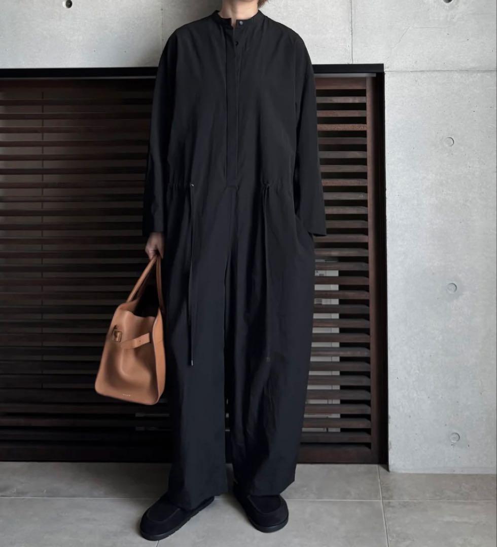 LOHEN 2025AW【新品未使用】 BAND COLOR JUMPSUIT Women's Sexy V Neck Jumpsuit Elegant 3/4 Sleeve High Waisted Long