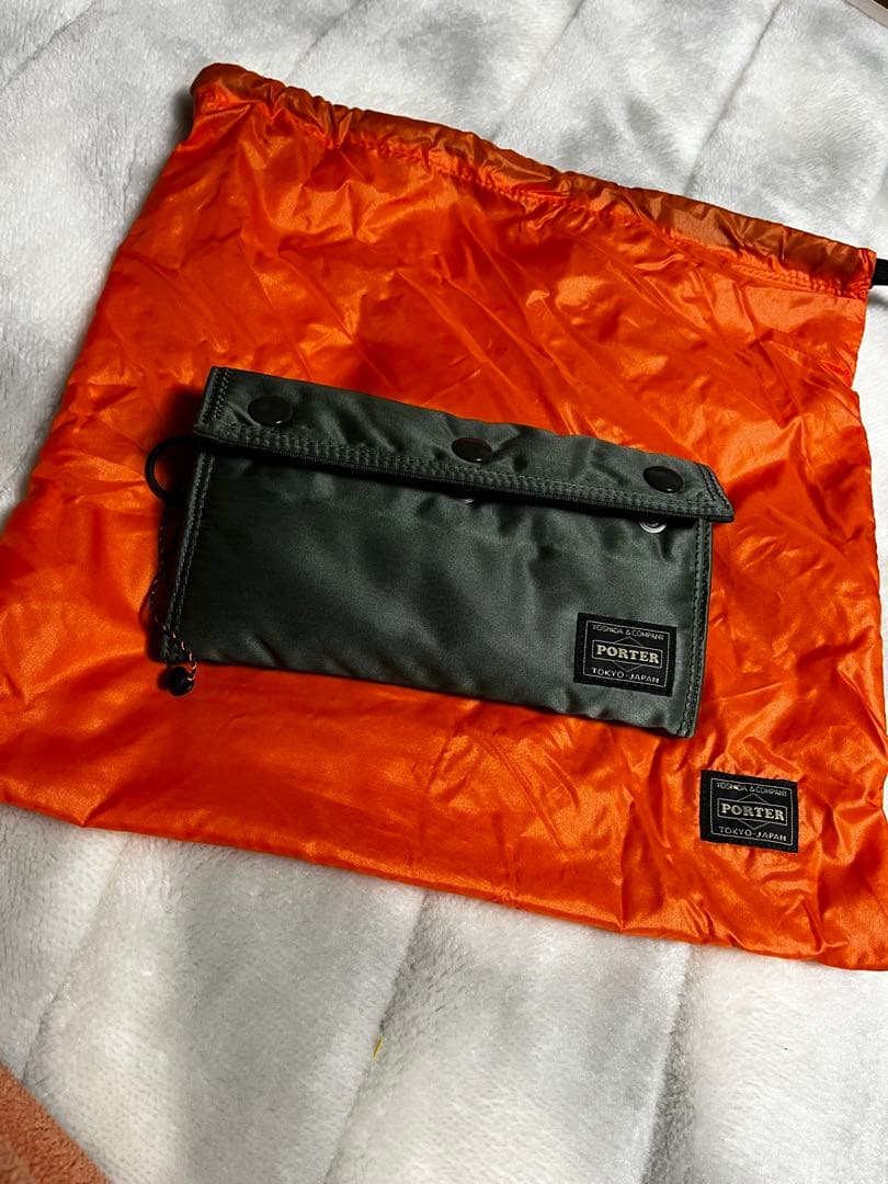 PORTER TANKER 長財布 オリーブグリーン 収納袋付き TANKER(タンカー) POCKET WALLET(M) | 吉田カバンホームページ