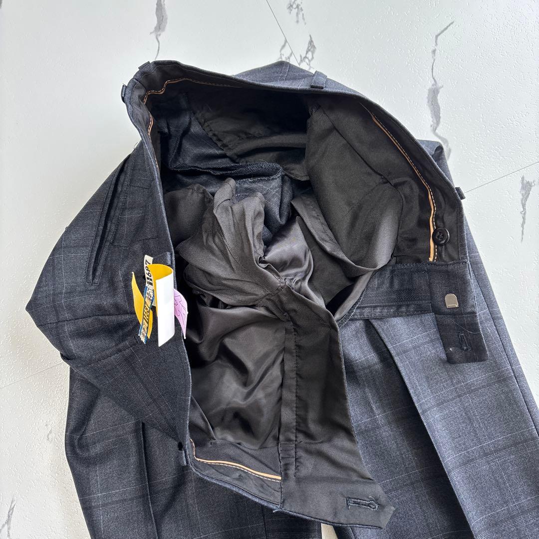 未使用級★現行★P.S.FA スーツ スリーピース ネイビー グレー Y5位