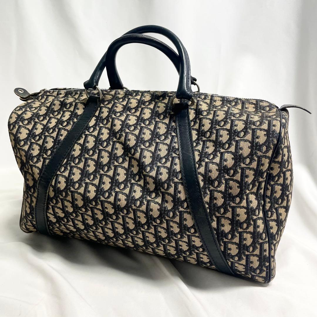 ディオール トロッター キャンバス レザー ボストン ハンドバッグ 大容量 A4 楽天市場】【中古】クリスチャンディオール トロッター ボストンバッグ