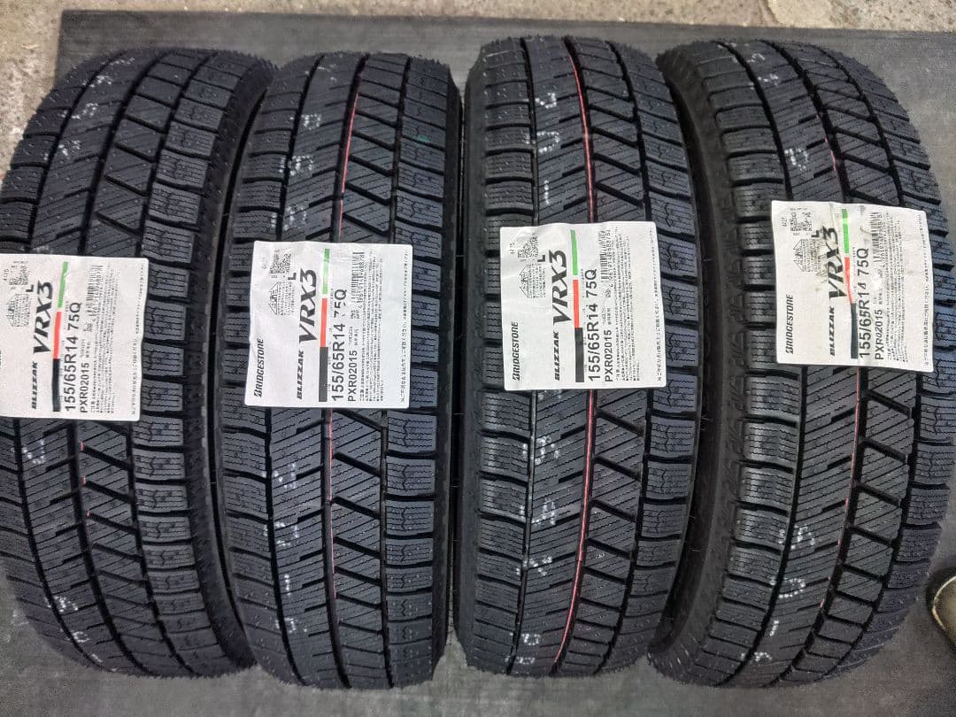 ブリヂストン BLIZZAK VRX3 155/65R14　4本　新品 ブリザック VRX3 【2025年製】ブリヂストン 155/65R14 新品4本セット