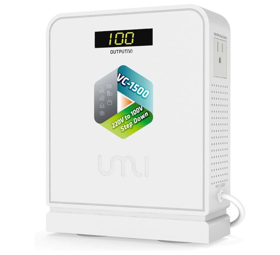 海外旅行用変圧器 1500W 降圧専用 ダウントランス NDF-1500E 海外用 1500W 変圧器 入力 220V 出力 100V 降圧 トランス