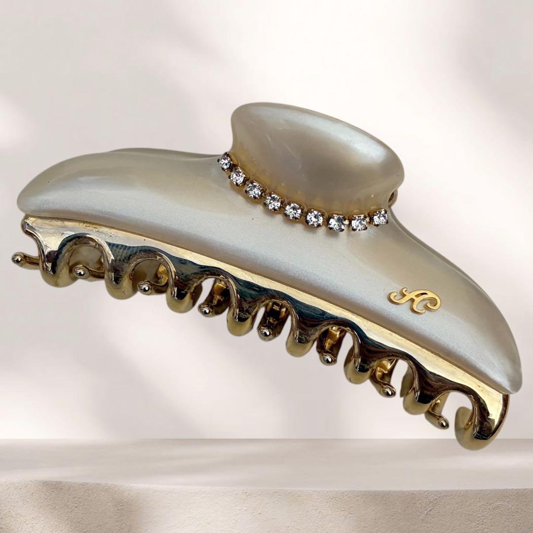 付属品有/極美品 acca アッカ ヘアクリップ ニューコラーナ G金具 M