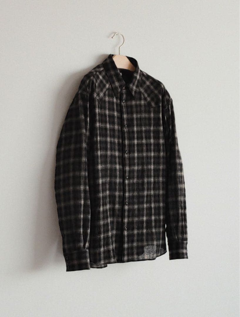 【LIDNM】Wool Plaid Western Shirt Wool Plaid Western Shirt / 商品詳細ページ / LIDNM / Llife ONLINE