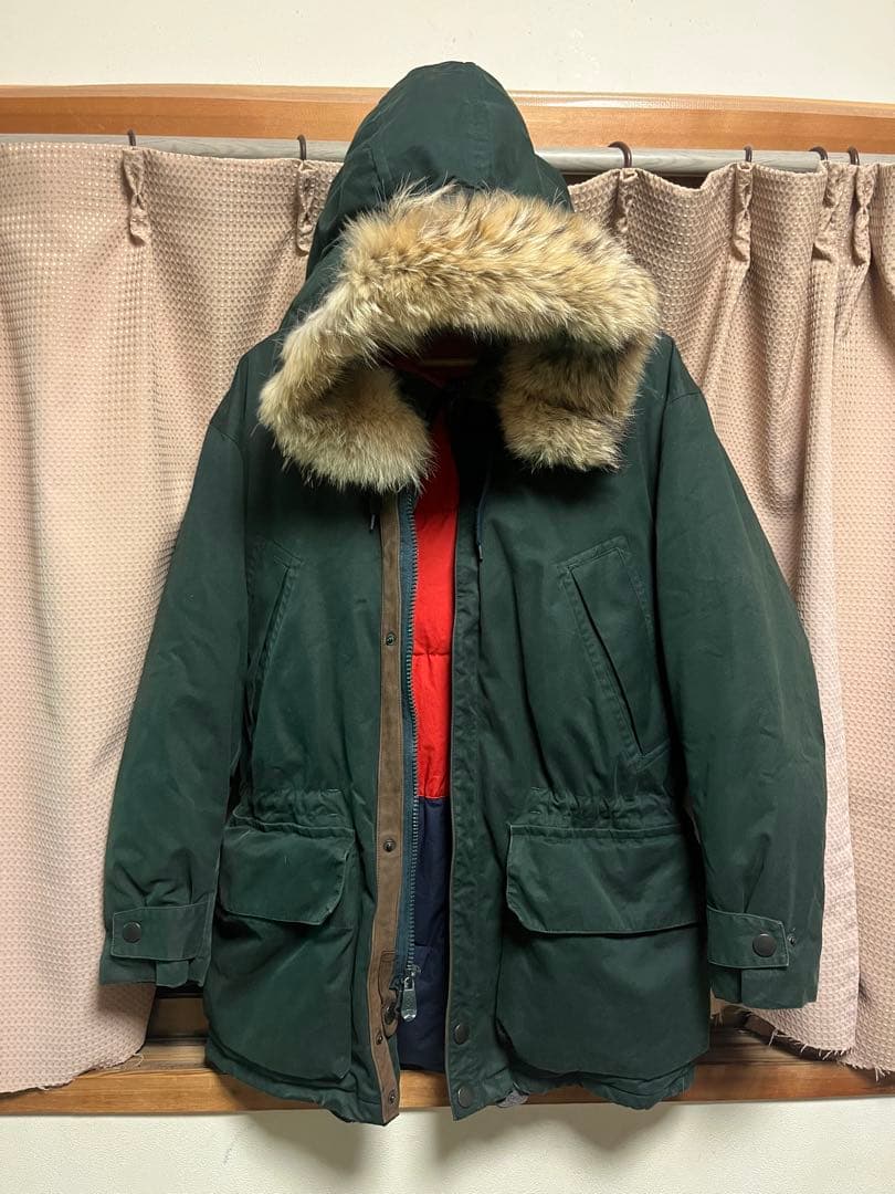 NAUTICA / モッズダウンコート ダークグリーン プラスフェニックス +phenix QUILTING DOWN JACKET キルティング