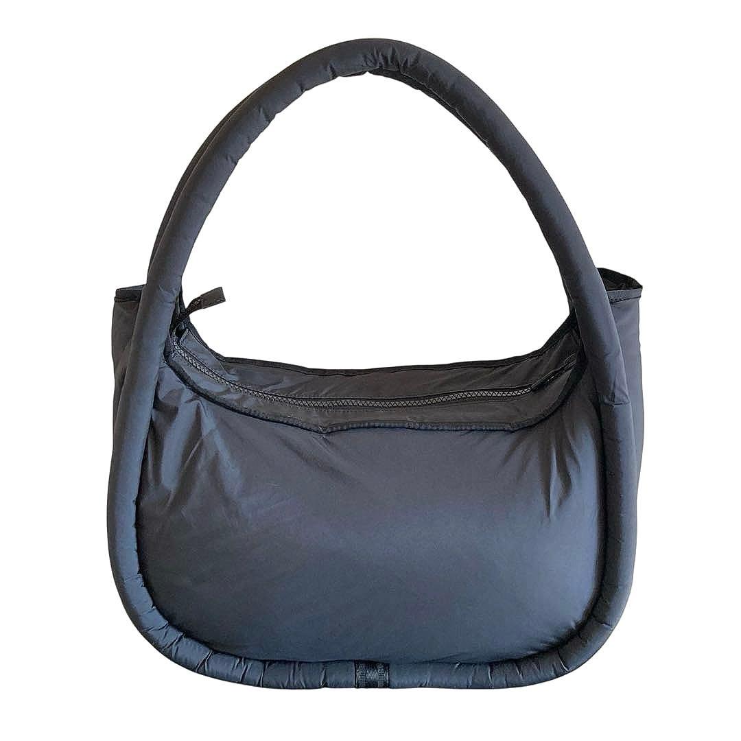 極美品】HUNTER ハンター フレイムド パファー ラージ ホーボー 肩掛け