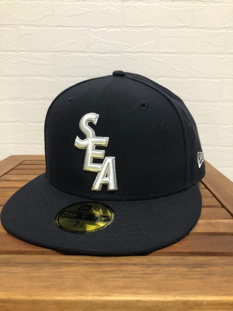 【未使用新品NAVY】WIND AND SEA NEW ERA 7-5/8 NEW ERA（ニューエラ） WIND AND SEA NEWERA 59 FIFTY ウィンダンシー