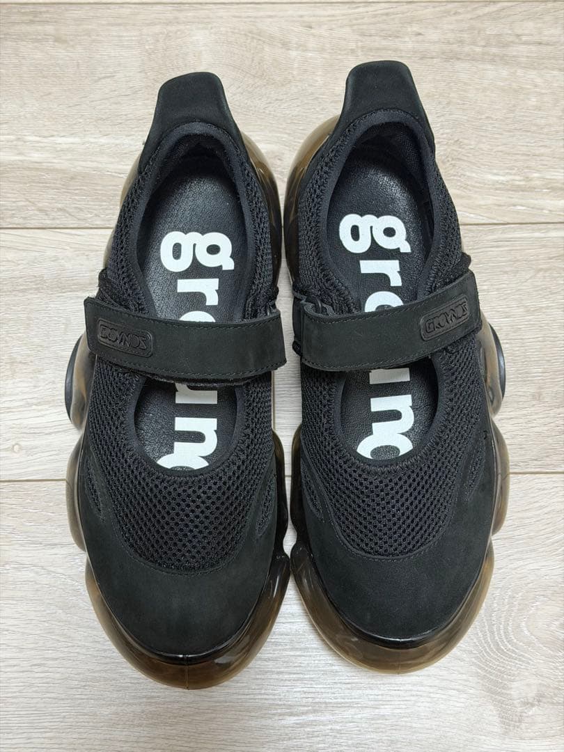 最終値下げ grounds MOOPIE MARY JANE ブラック 24cm MOOPIE MARY JANE- BLACK / BLACK (ムーピー メリージェーン ブラック