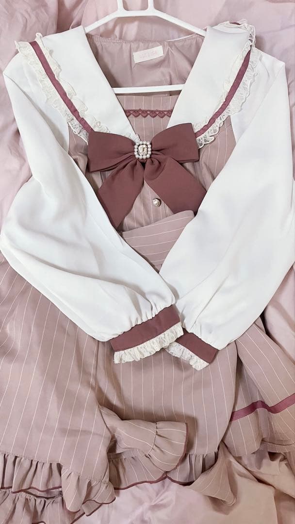 LIZLISA リズリサ セーラーカラーセットアップ ピンク 長袖 量産型