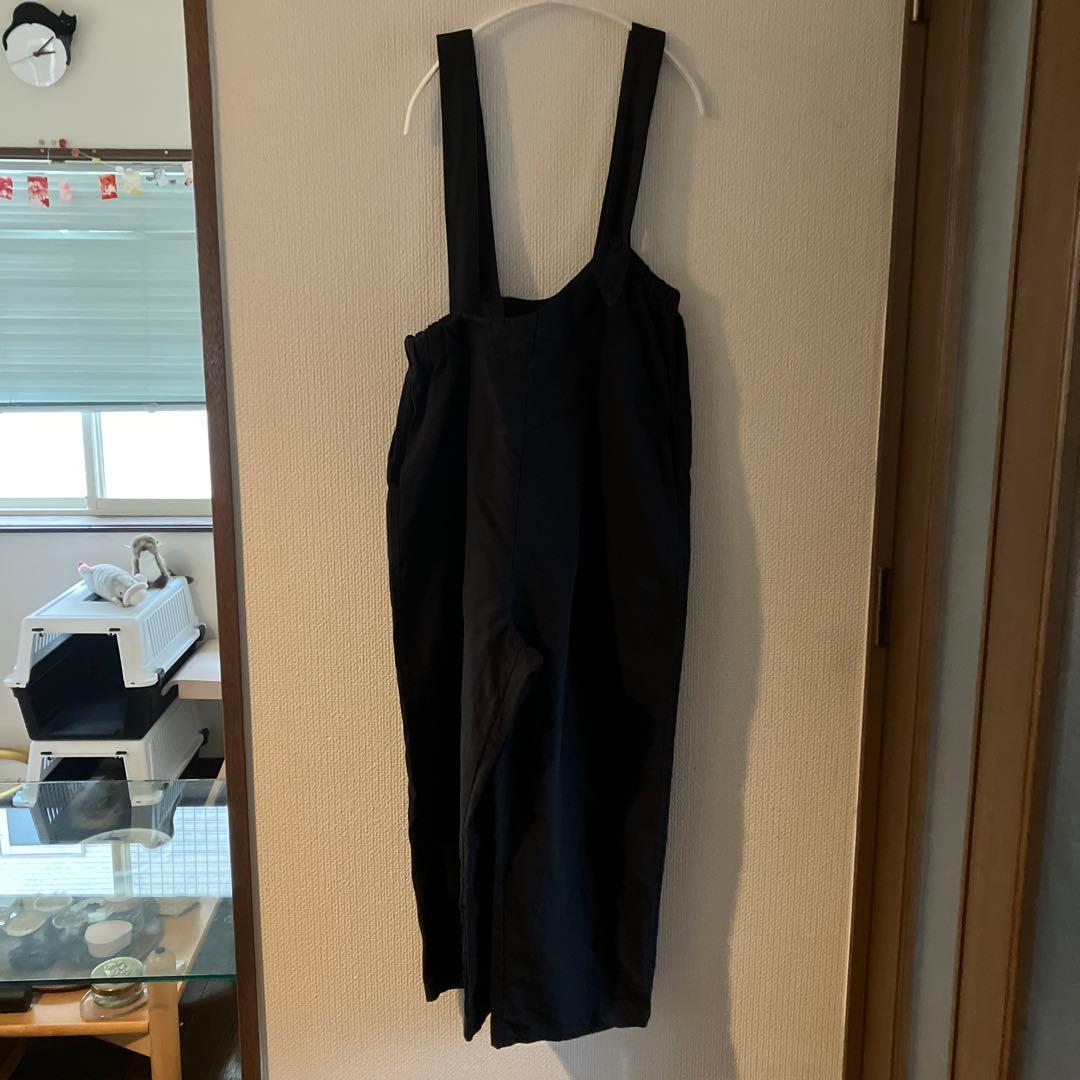 ネストローブ　リネン混　アシンメトリー　サロペット　黒　F ゆったり ブラックリネンシリーズ ＊＊ | 表参道店 | nest Robe Shop Blog