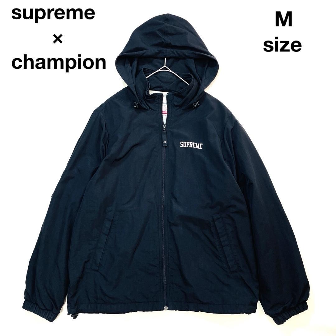 6543 シュプリーム チャンピオン　ジップアップナイロンジャケット　ロゴ Supreme×Champion シュプリーム チャンピオン ナイロンジップアップ