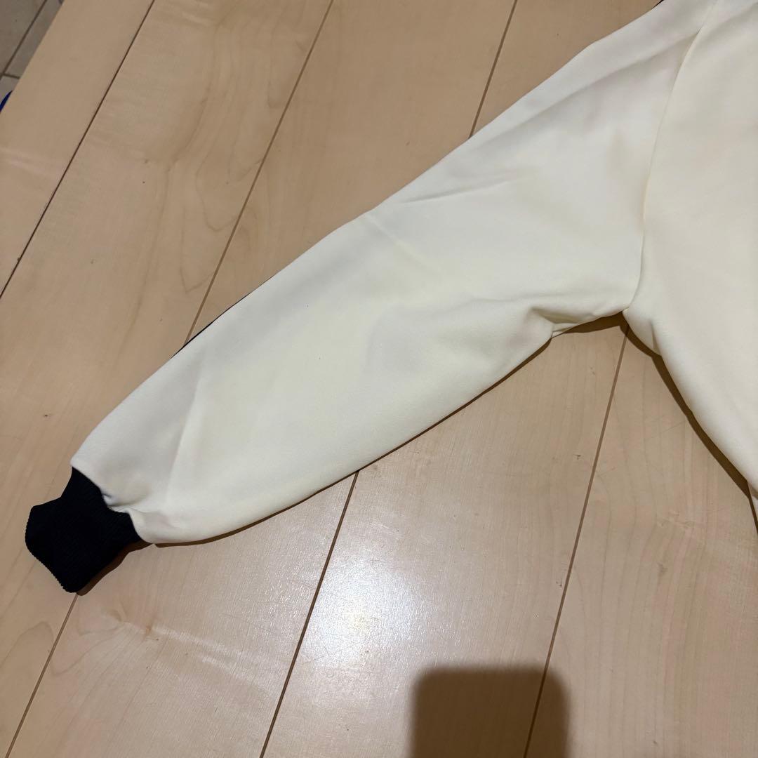 80s adidas トラックジャケット　セットアップ 白黒1号