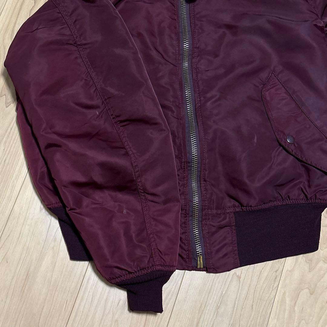 希少カラー】90s USA製 ALPHA MA-1 ボルドー ワインレッド M - メルカリ