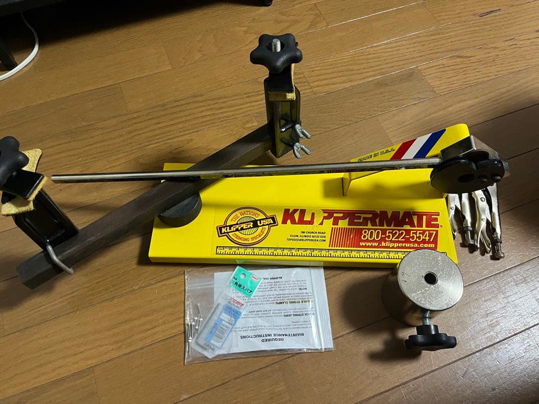 【中古】クリッパーメイト　ガット張り機　ストリングマシン クリッパーメイトバドミントンUSA製ガット張り機（ストリングマシン