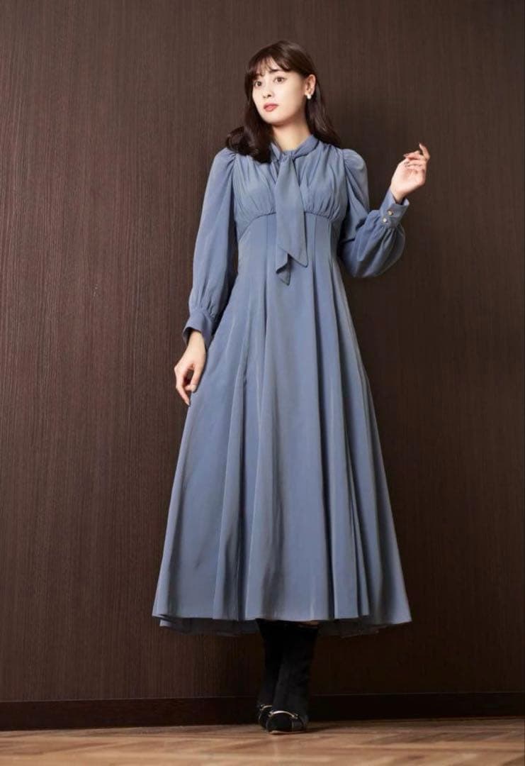 Rocco Tie Satin Dress - cloudMサイズ MP000000024533402_1348Wx2000H_