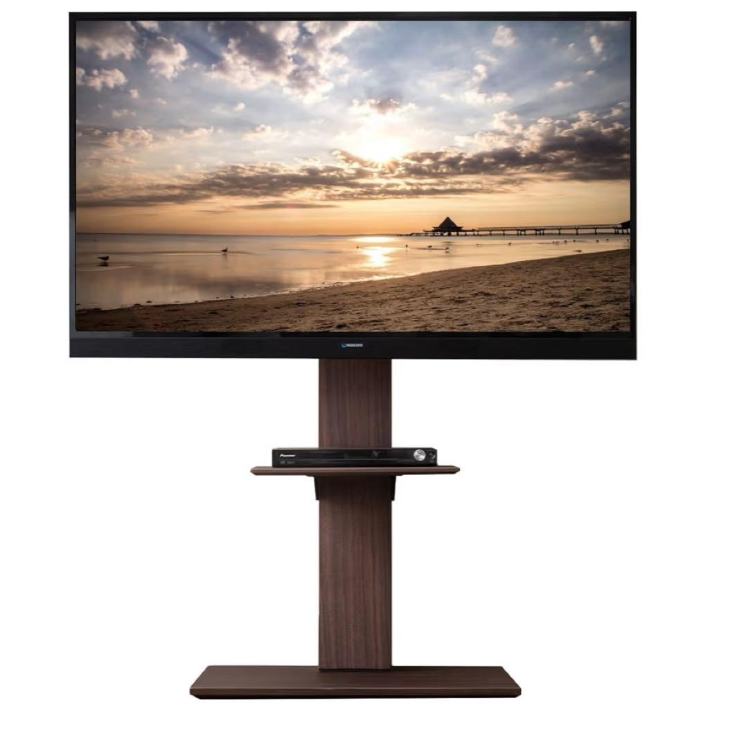 タンスのゲン テレビスタンド 32～77インチ対応 32～77インチ対応] テレビスタンド 隠しキャスター付き 無段階高さ調節