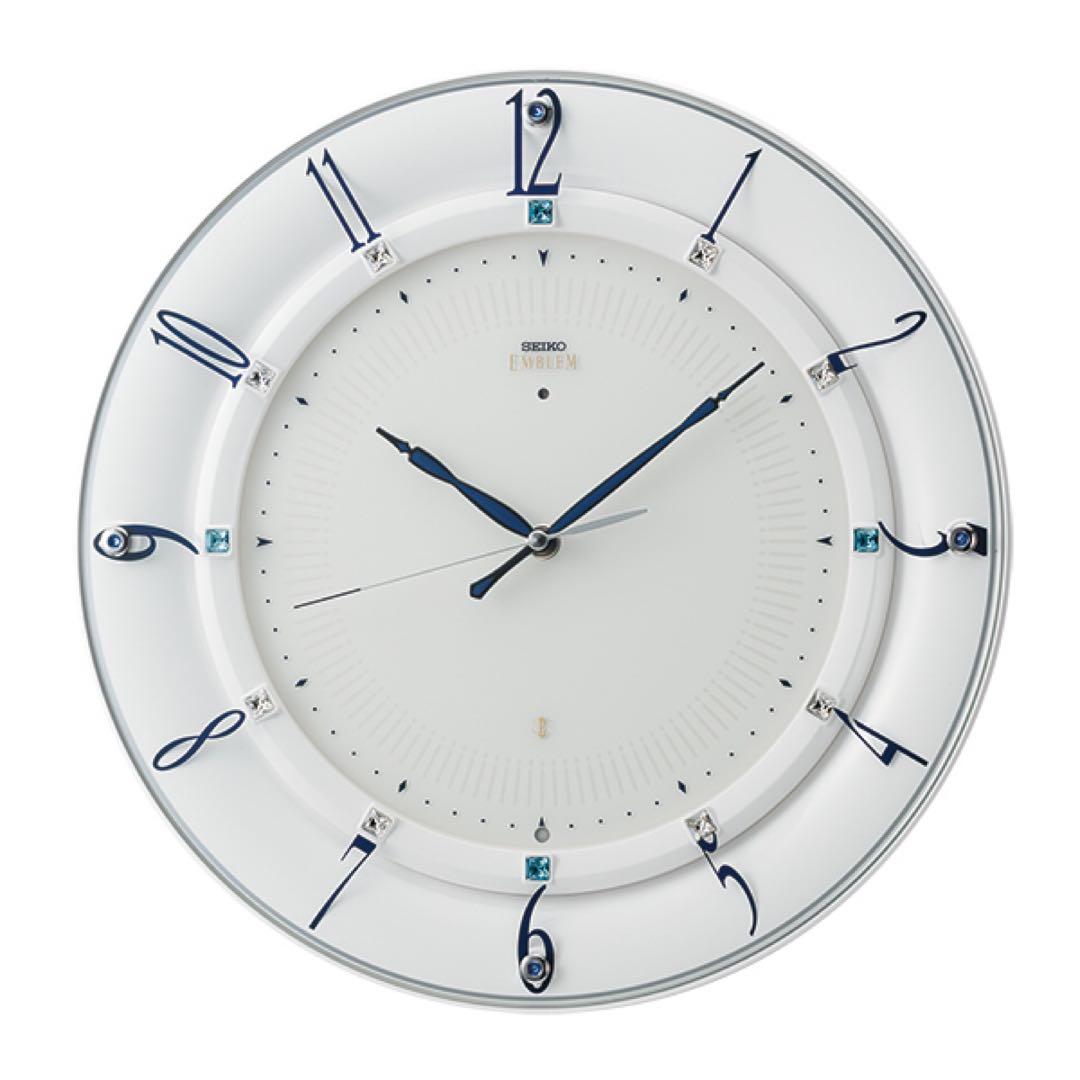 SEIKO EMBLEM HS559W 掛時計 SEIKO（セイコー） クロック 時計 掛け時計 名入れ 文字入れ 高級 薄型