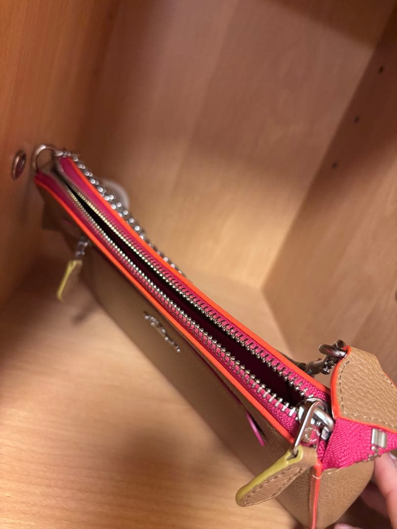 COACH ベージュ ピンク ショルダーバッグ、ハンドバッグ