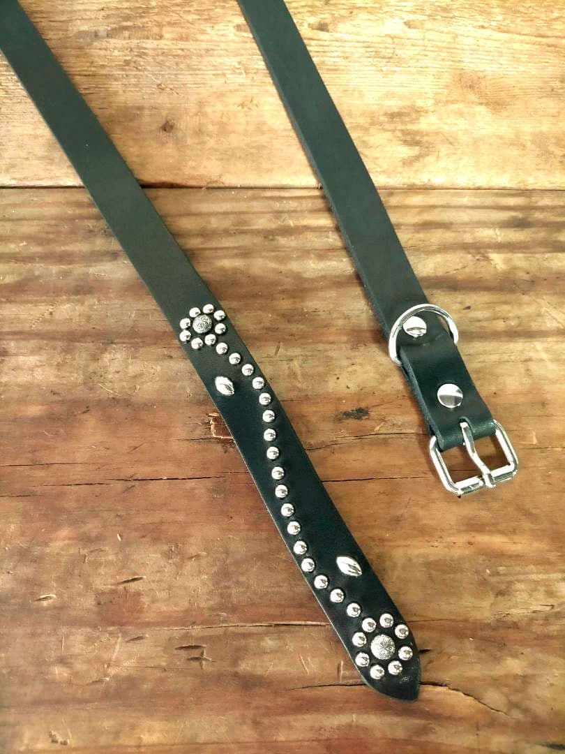 ナローベルト スタッズベルト XLサイズ 20㎜ オーダー製 ベルト HTC 等 GANGSTERVILLE（ギャングスタービル） GLAD HAND × HTC ナロースタッズ