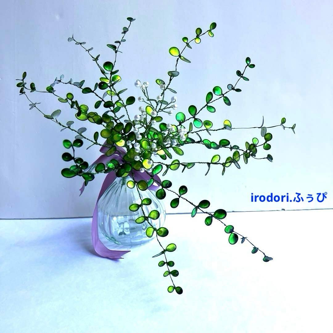 ユーカリグニーブーケワイヤークラフトディップアート壁飾りインテリア