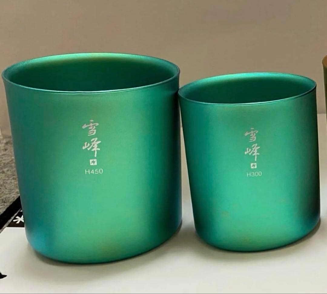 白馬限定　スタッキングマグセット　スノーピーク　雪峰  peak 未使用 snow peak スノーピーク 白馬限定 スタッキングマグ スプーン セット