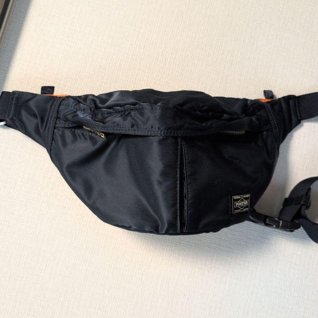 ポーター　ウェストバック　タンカー　アイアンブルー 定価17050円 新品同様 ポーター PORTER 吉田カバン NEW TANKER