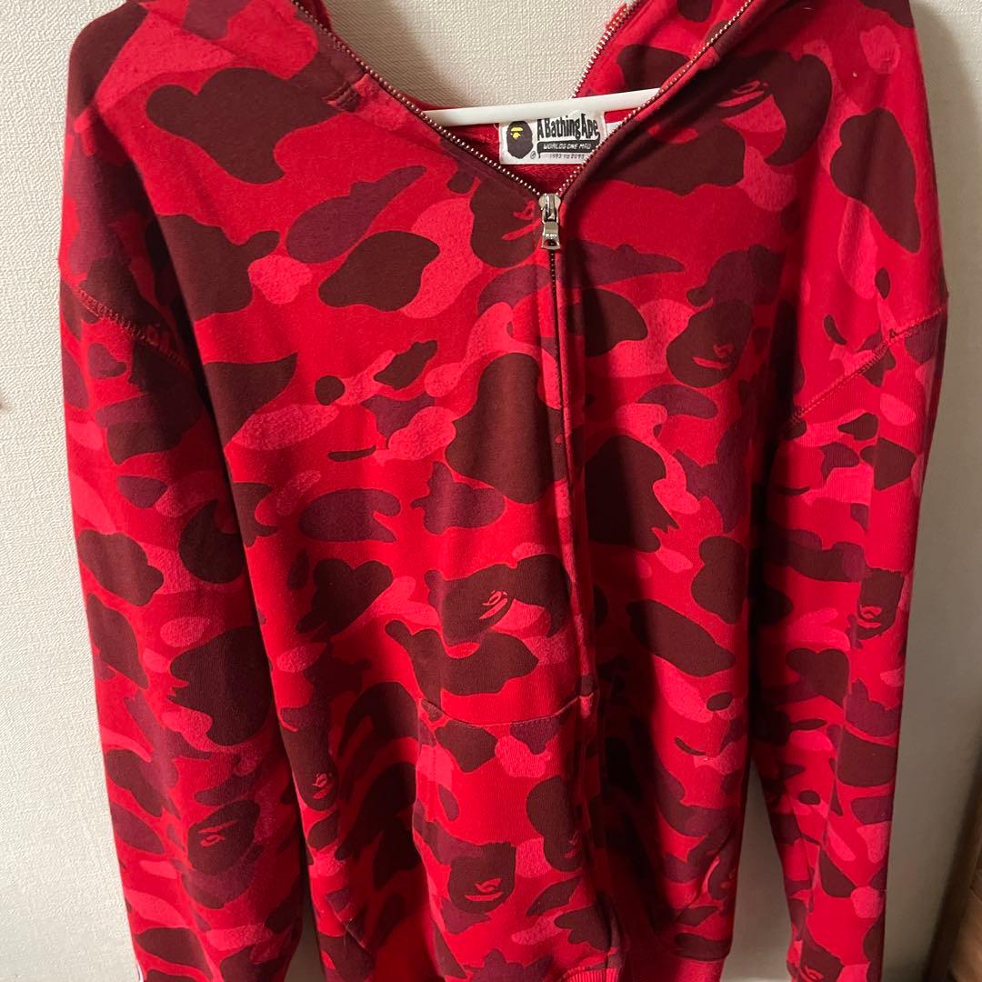 A Bathing Ape 赤迷彩パーカー 楽天市場】アベイシングエイプ カモ柄 フーディー パーカー 赤 レッド