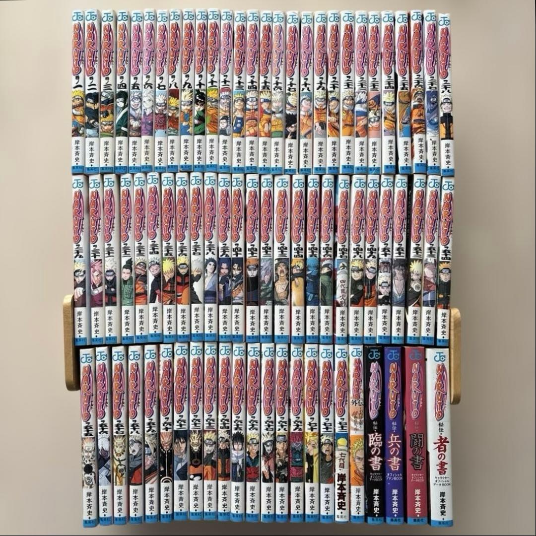 【人気セット】NARUTO 全巻＋外伝、秘伝臨・兵・闘・者７7巻セット NARUTO―ナルト― 全巻セット 外伝付き データブックファンブック付全76