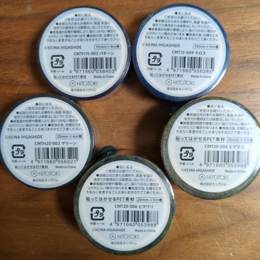 マスキングテープ カモイ 廃盤品 雑貨 ラウンドトップ キングジム