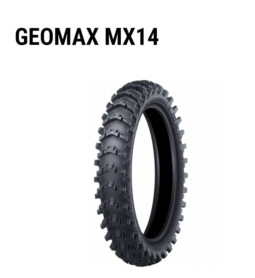 GEOMAX MX14 & MX34F 現行YZ125サイズ前後セット　未使用 マッド路面にレンジを広げた、ダンロップのモトクロス用タイヤ「MX34