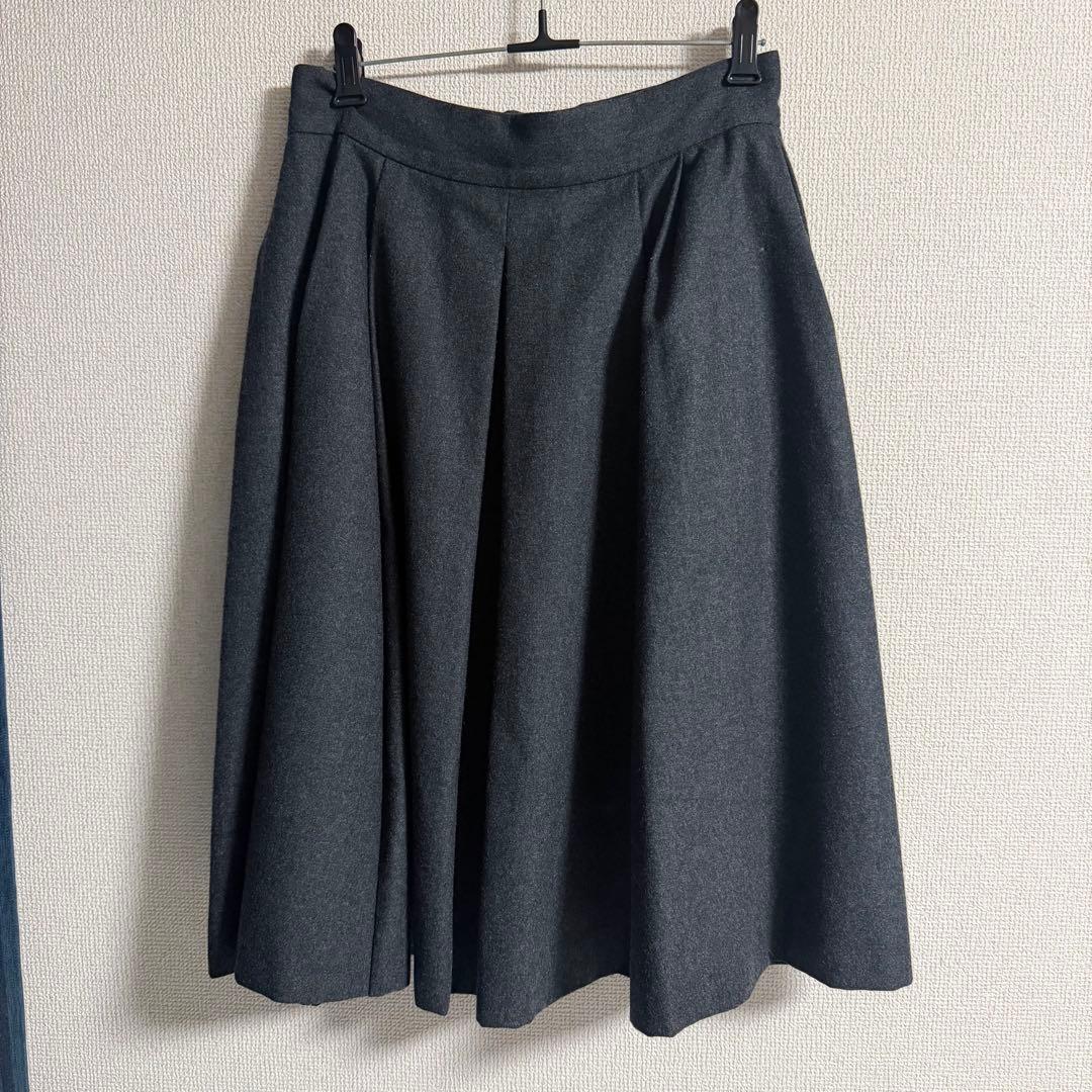 Foxey フォクシー フレアスカート ウール 無地 日本製 - メルカリ