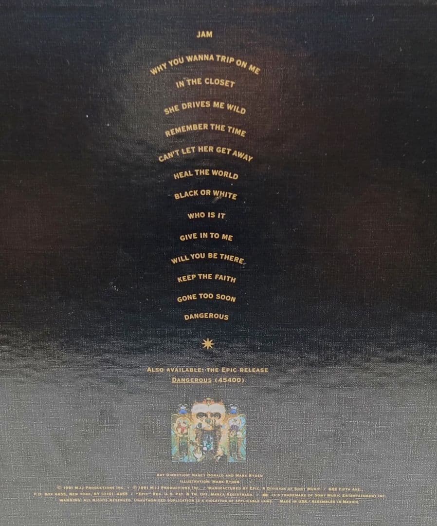 マイケル・ジャクソン \"DANGEROUS\"コレクターエディション 限定生産盤