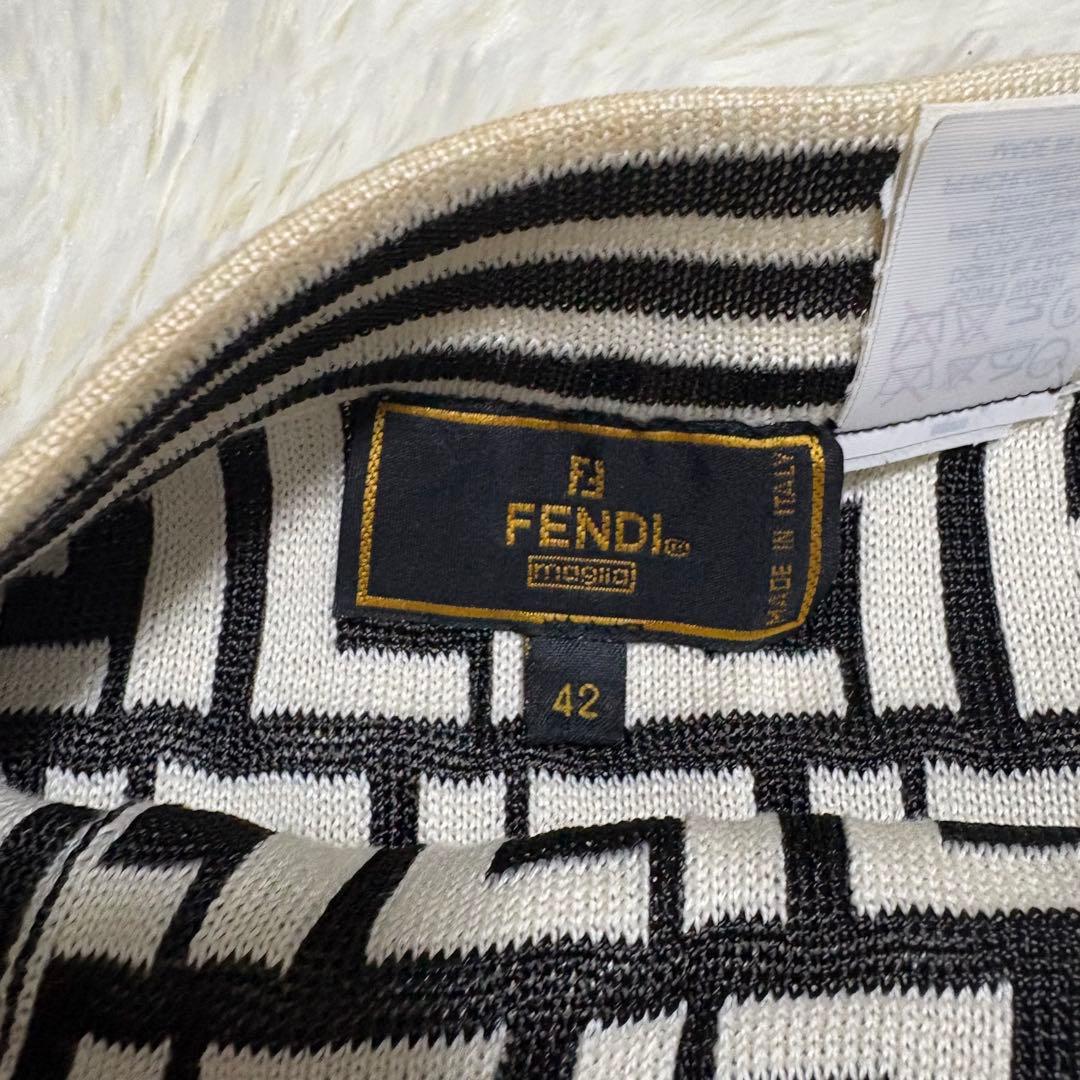 良品！✨】フェンディ FENDI スカート パンツ ズッカ柄 ストライプ