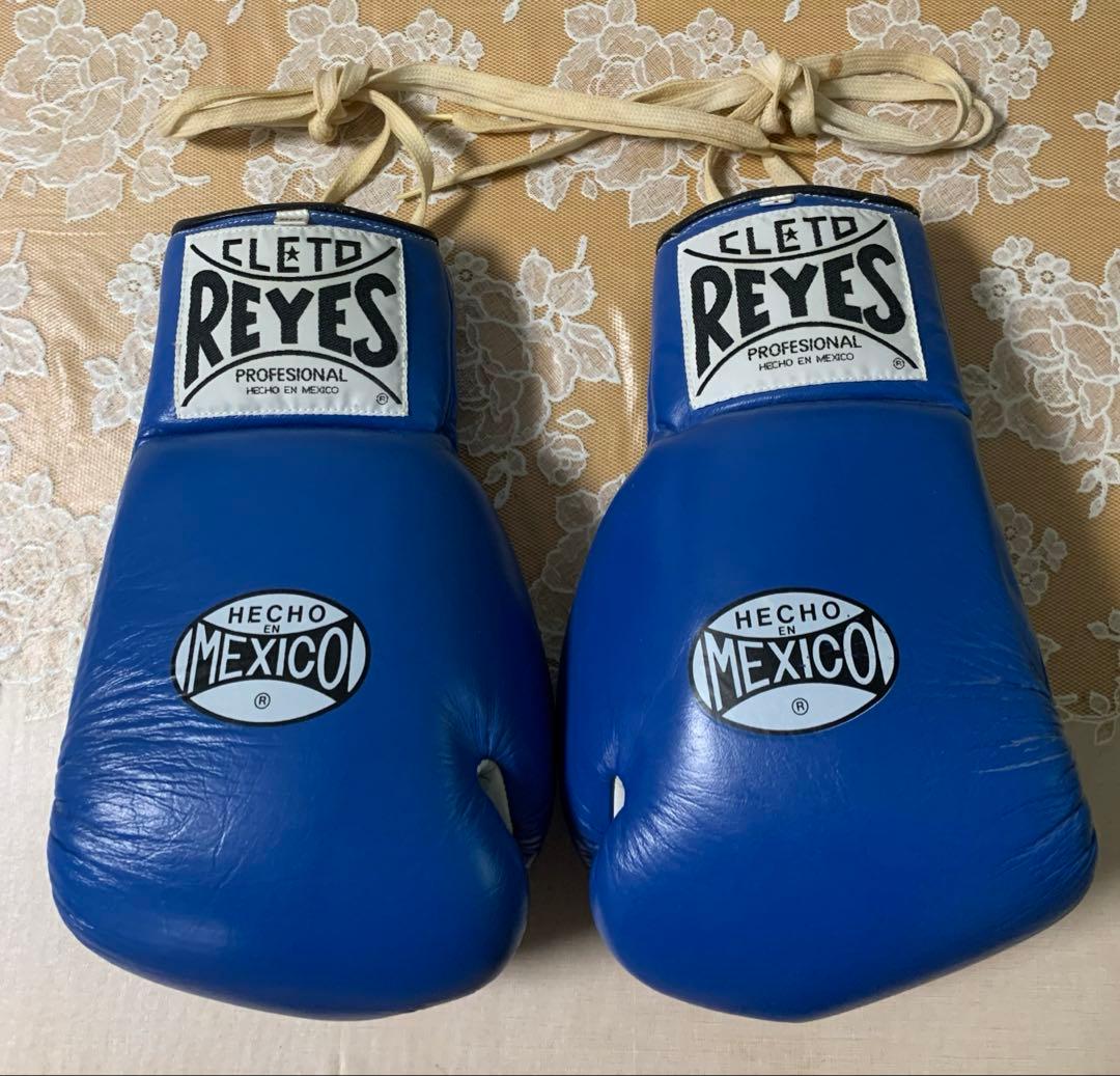 REYES ボクシンググローブ 青 1990年代モデル Reyes（レイジェス） グローブ ボクシング ベルクロ式 ボクシング