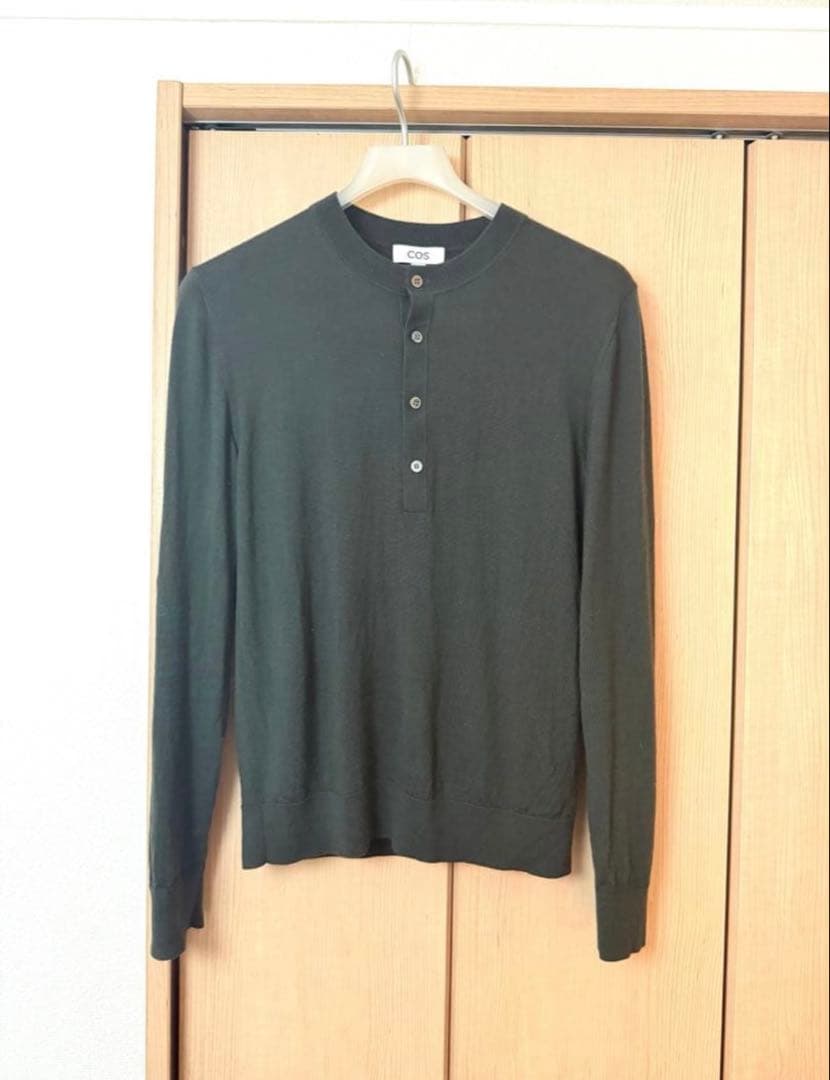 スリムメリノウール ヘンリートップ COS - メルカリ