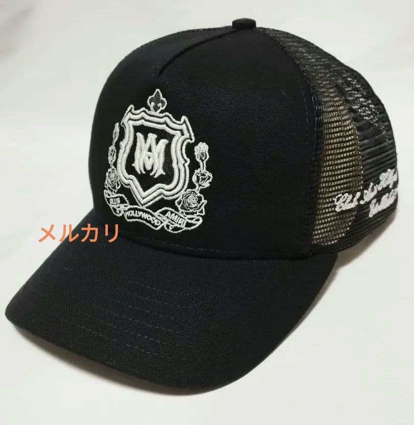 AMIRIアミリMA CRESTトラッカーハット AMIRI（アミリ） MA QUAD CANVAS HAT/刺繍ロゴ フルキャンバス