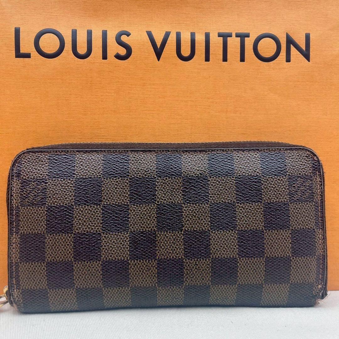 美品】ルイヴィトン ダミエ エベヌ ジッピーウォレット長財布 箱・保存