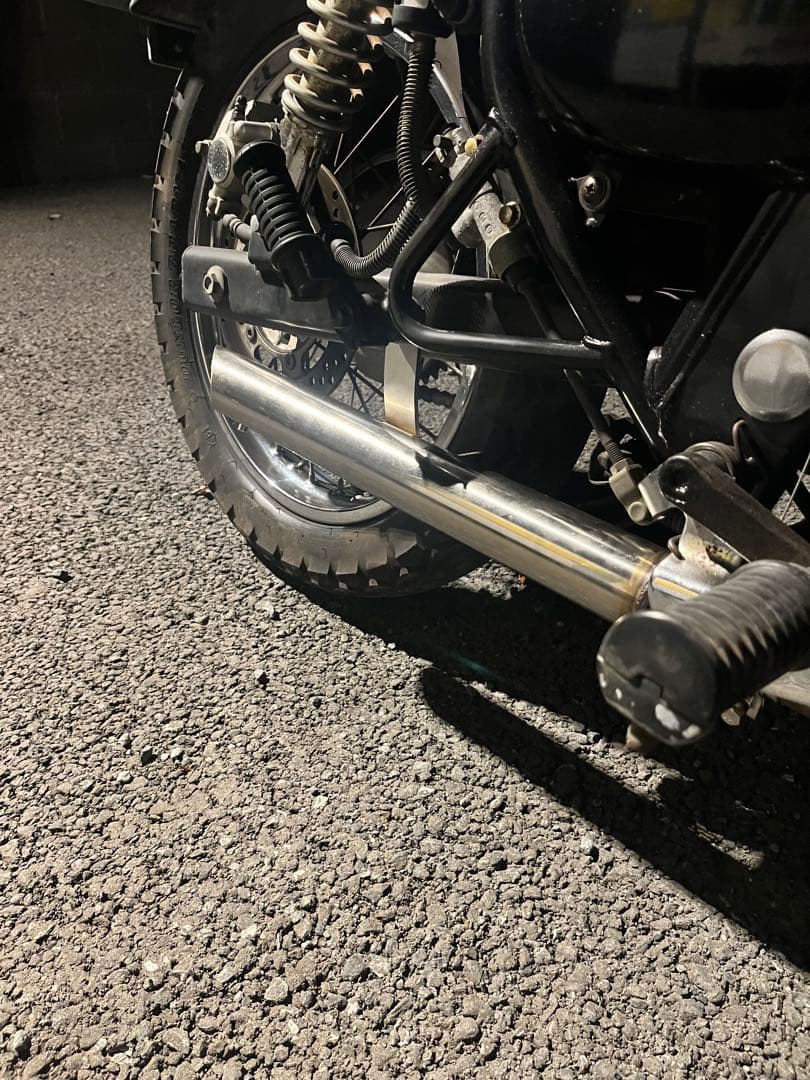 冬セール　エストレア250 ハス切りマフラー　ステンレス製ワンオフ品　チョッパー